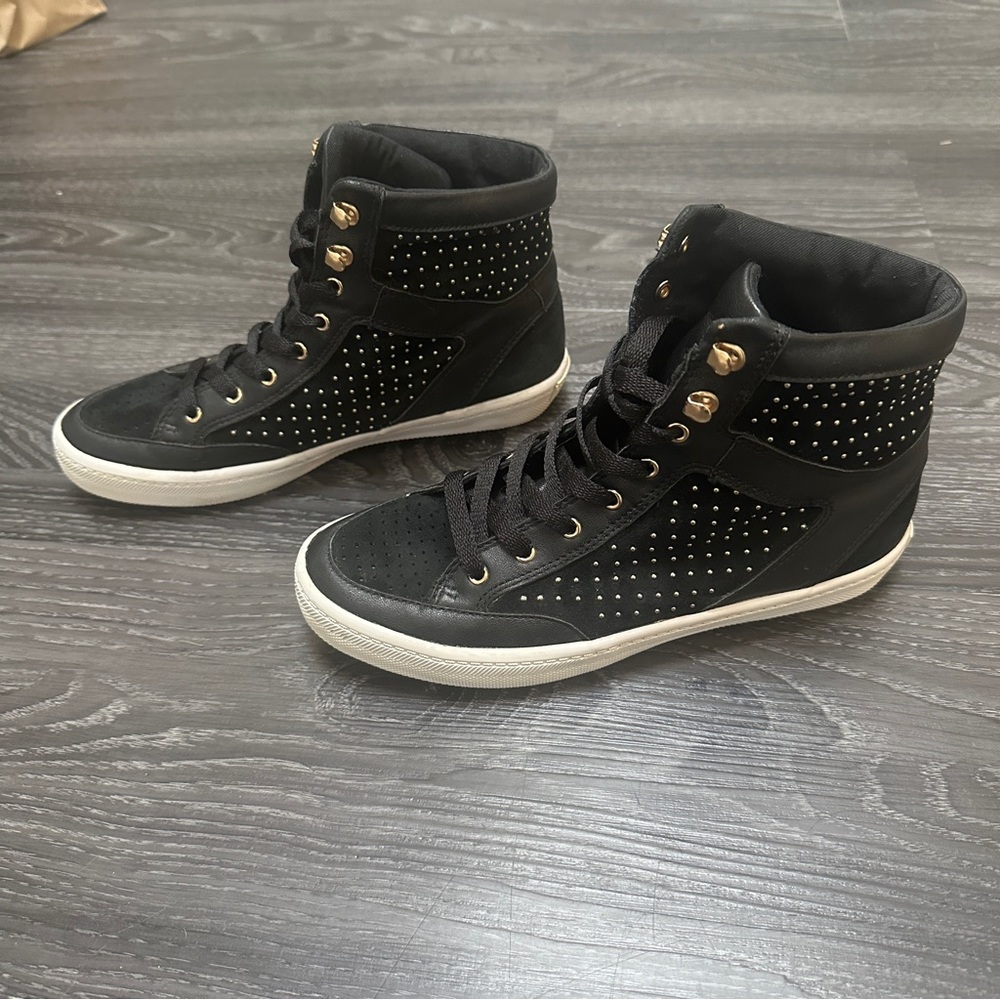 Rebecca Minkoff Black Studded Sneakers, Size 7, good condition